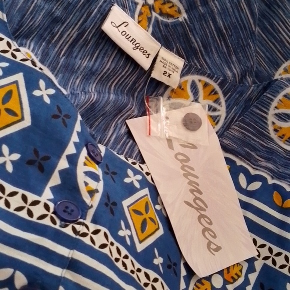 Boho Chic 2XL Casual Pullover Cotton Vacation Resort Comfortable - Picture 5 of 9